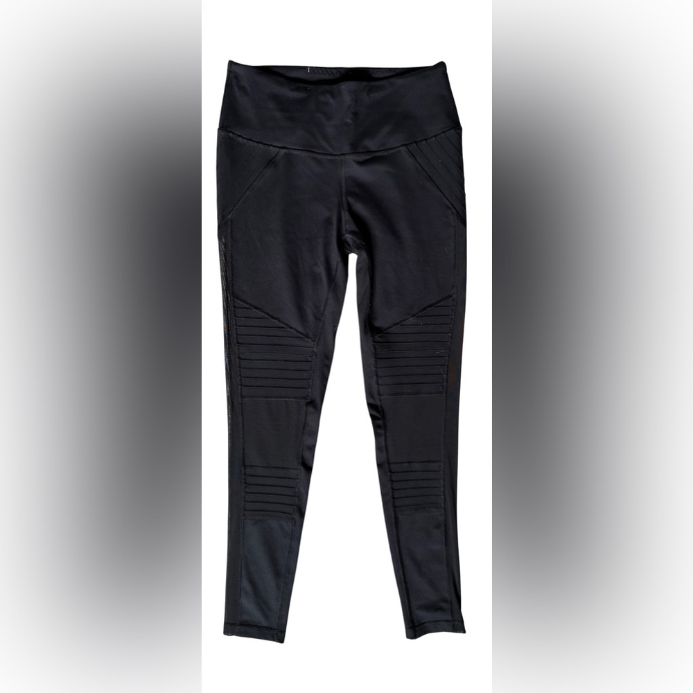 Victoria Secret Sport Black Moto Leggings